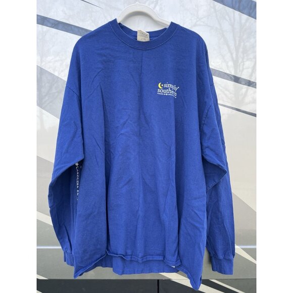Simply Southern navy long sleeve tshirt golden retriever stars XXL preppy comfy - Picture 2 of 8